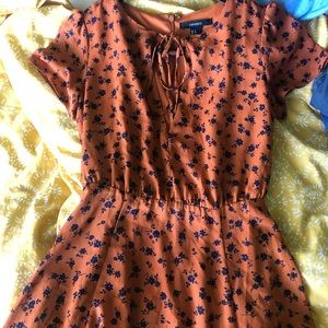 Orange-ish floral dress